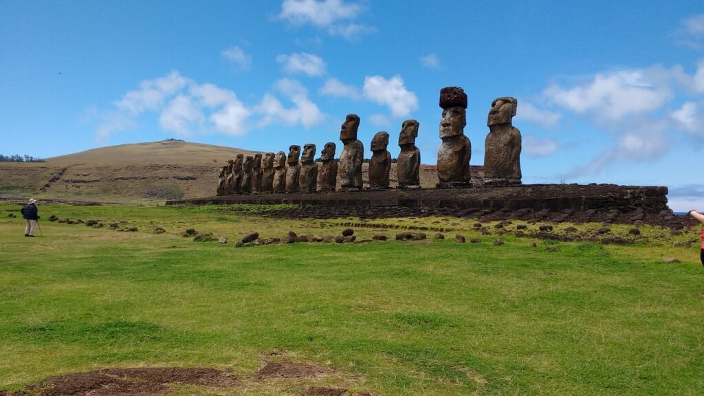 Estatuas gigantes en la Isla de Pascua, Chile